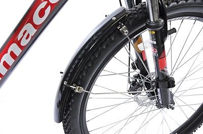 HALF SIZE MOUNTAIN BIKE MUDGUARDS FITS 26 & 24 WITH-WITHOUT SUSPENSION FORKS