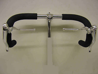 RACING BIKE - FIXIE DROP HANDLEBARS COMPLETE SET WITH DUAL ACTION BRAKES LEVERS