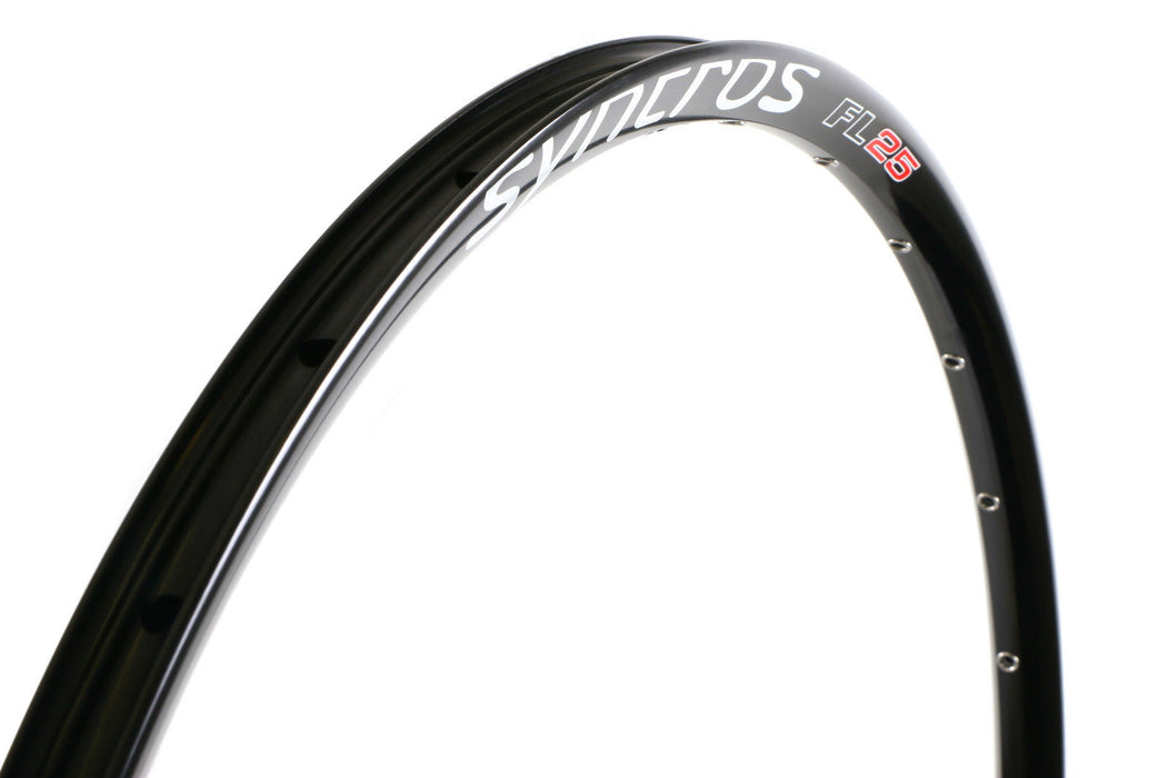 PAIR 29ER SYNCROS DS FL25 RIMS BLACK DOUBLE WALL DISC CLINCHER RIMS 28 HOLE