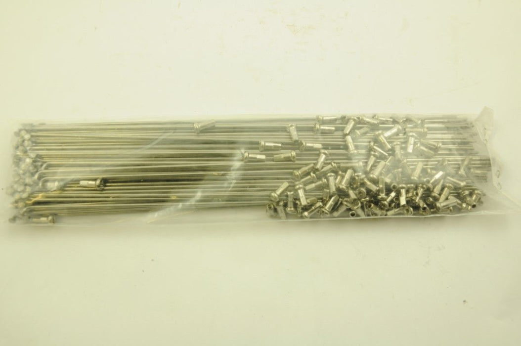 100 x STAINLESS STEEL 250mm 14 Gauge SPOKES & NIPPLES MAY SUIT 26" (559) WHEELS