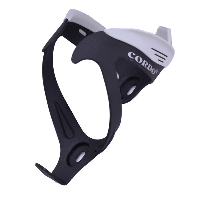 CORDO RIDE LIGHT ALLOY MTB CYCLE WATER BOTTLE CAGE HOLDER WHITE-BLACK 50% OFF