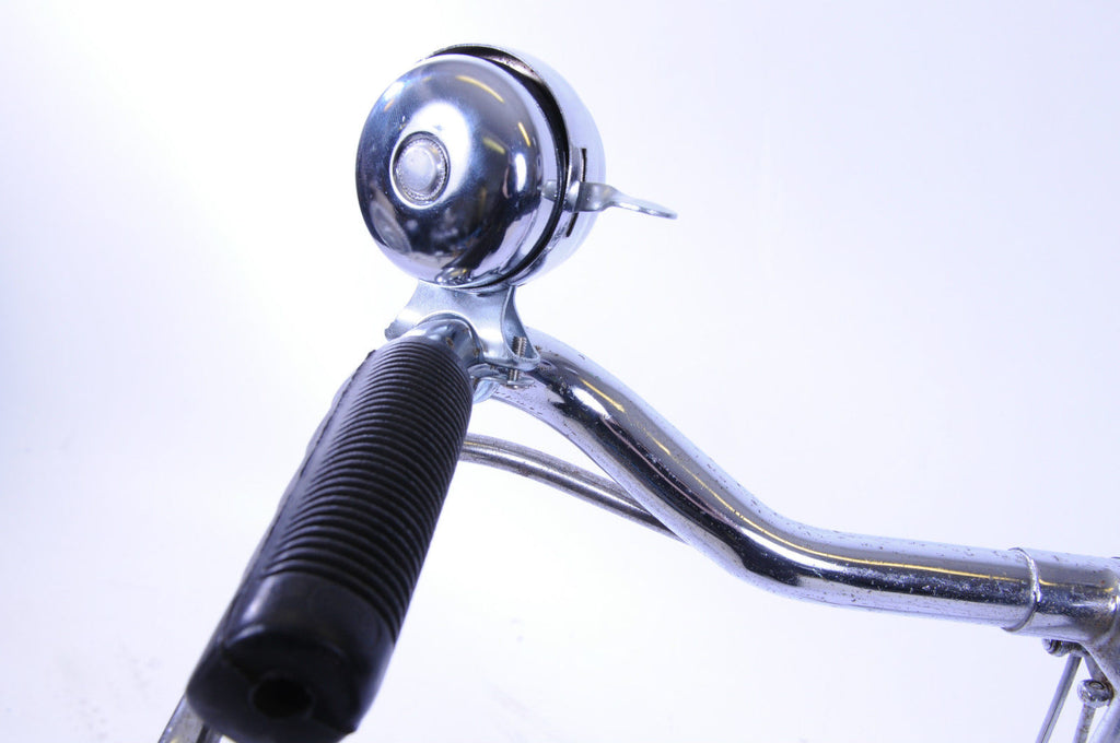 BIKE BELL DOUBLE DOME VINTAGE OLD STYLE ROADSTER ROTATING DING DONG BE