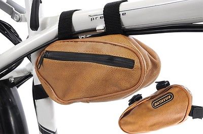 batavus fahrradtasche BATAVUS BIKE FRAME BAG BROWN LEATHER