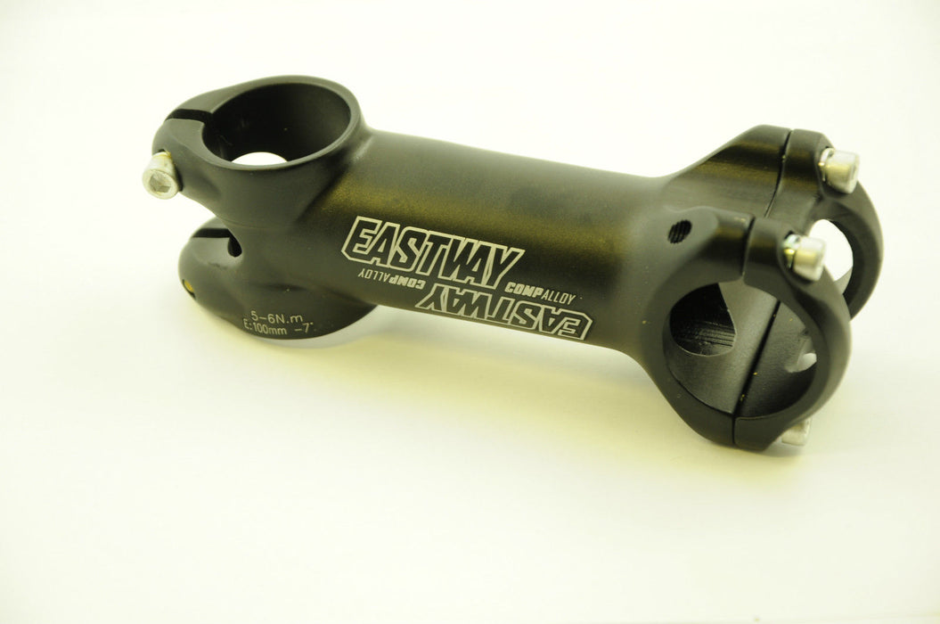 EASTWAY COMP ALLOY ULTRA-LIGHT AHEAD HANDLEBAR STEM 100mm SATIN BLACK 50% OFF