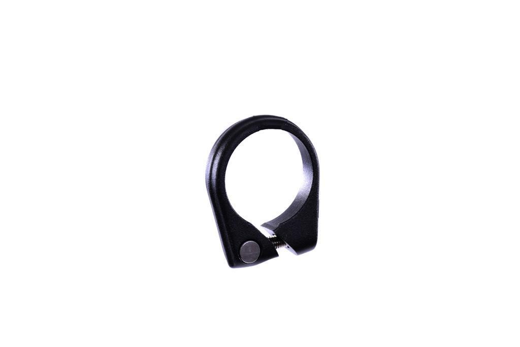 35mm SEAT CLAMP COLLAR,OFFSET CLAMP SLIM STYLE COLD FORGED LIGHT ALLOY BLACK