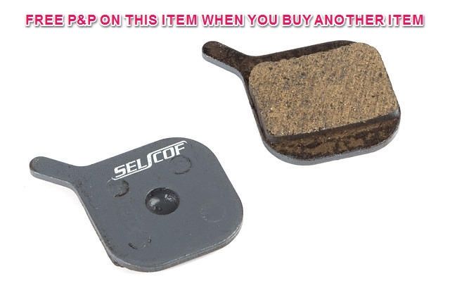 SELCOF SEMI METALLIC DISC BRAKE PADS FOR CANNONDALE CODA, REPLACEMENTS, S-211