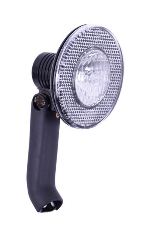 Feu lampe avant LUXOR 65 dynamo aluminium France vélo lamp front Feu lampe avant LUXOR 65 dynamo aluminium France vélo lamp front