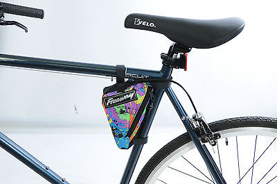 BIKE FRAME TOOL BAG TRIANGLE POUCH CYCLE LUGGAGE MULTI COLOUR SUIT ALL
