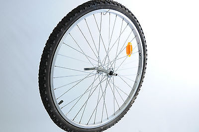 26” MTB FRONT WHEEL WITH TYRE & TUBE+ QUICK RELEASE HUB MTB ATB BIKE BARGAIN
