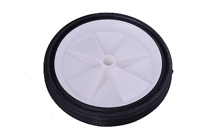PAIR GREAT 5” (125mm) WHEELS 10mm CENTRES IDEAL FOR CARTS,TROLLEYS PROJECTS ETC