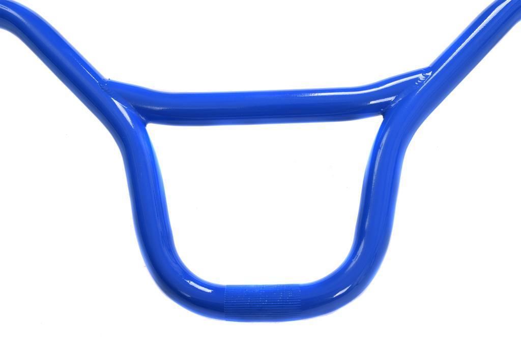 BLUE BMX HANDLEBARS 690mm WIDE SUPER STYLE DEEP BLUE