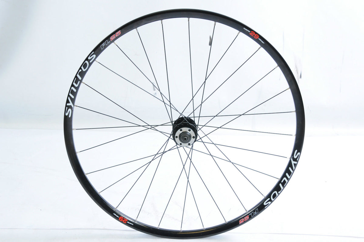 29ER (622 x 19) DISC HUB BIKE FRONT WHEEL SYNCROS FL25 BLACK DOUBLE WA