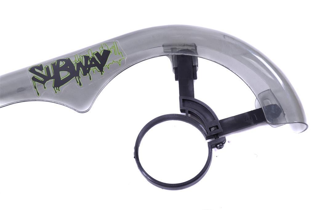 BMX CHAIN GUARD SMOKED GREY COMPLETE WITH ALL FITTINGS “SUBWAY” DECAL BARGAIN