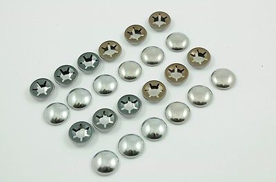 STAR LOCK DOME END AXLE CAPS WHOLESALE 24 PACK TWO SIZES 12 x 7-16" & 12 x 13mm