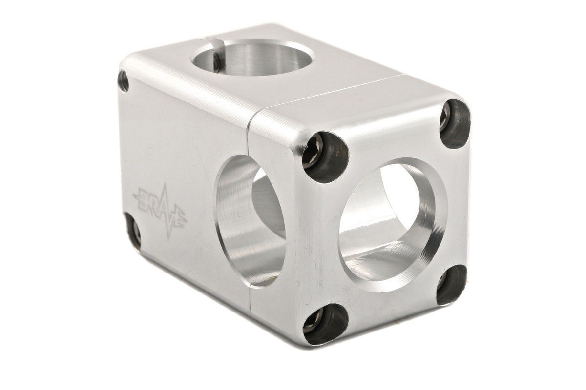 BRAVE 28.6mm ALLOY BLOCK AHEAD HANDLEBAR STEM MTB, JUMP, TRAIL BIKES S