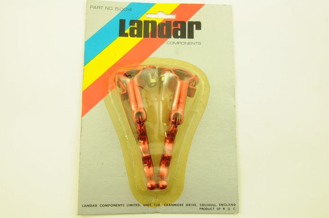 OLD SCHOOL BMX LANDAR 80's MADE DIA-COMPE TECH 2 STYLE BRAKE LEVERS RED