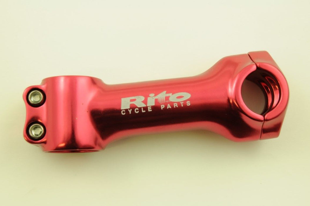 FIXIE OR MTB RITO AHEAD ALLOY H-BAR STEM RED 1 1-8" STEERER 105mm REACH NOS