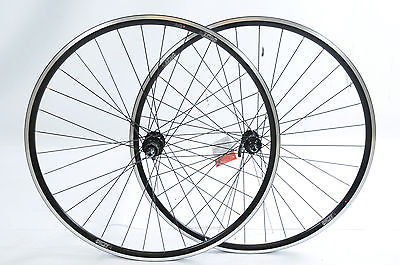 rennrad felge 622x14 PAIR 700c 622x14 ROAD BIKE RACE WHEELS SHIMANO 8/9 CASSETTE DEEP SECTION RIM BLK