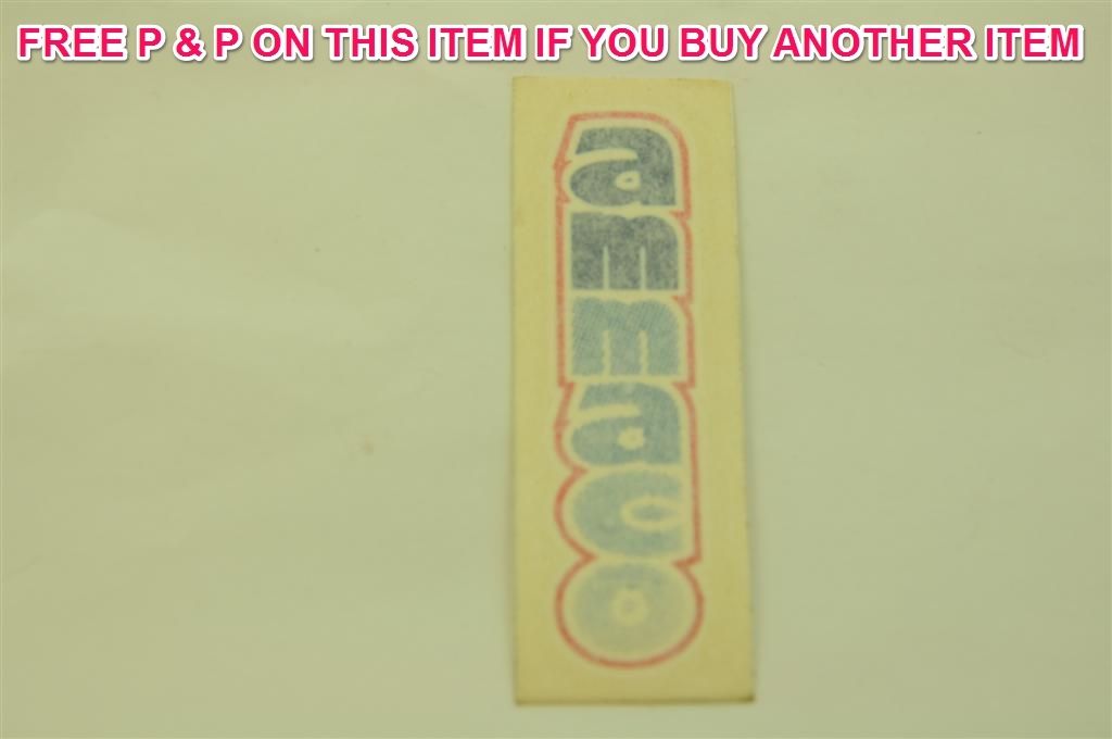 GENUINE 80's MADE AMMACO OLD SCHOOL BMX TRANSFER DECAL STICKER NEW OLD STOCK