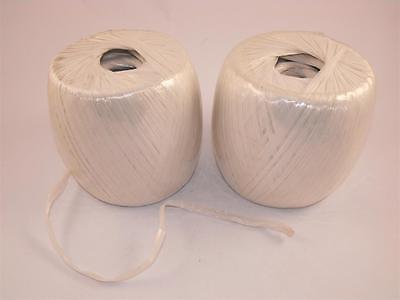 2 x BALLS OF PLASTIC STRING/TWINE HOME OR GARDEN, FACTORY USE