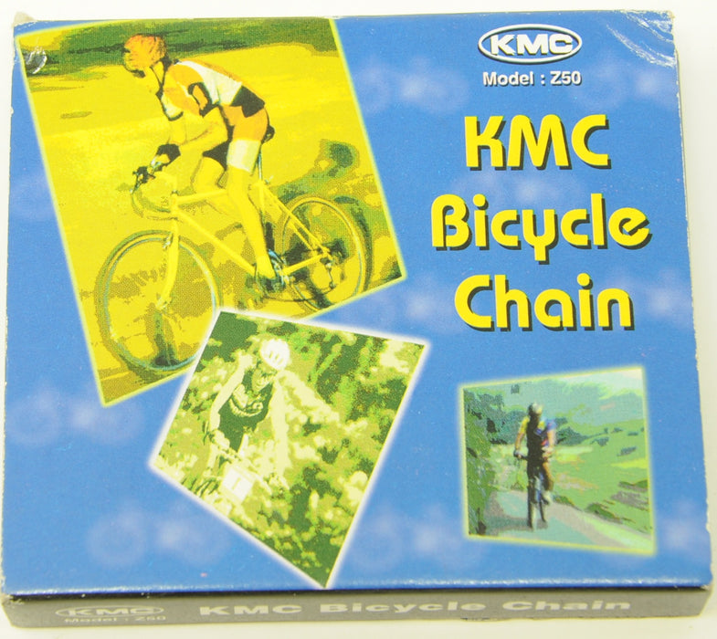 KMC Z50 MTB Bicycle Road Racing Bike Chain 1-2" - 3-32" 116 Links Shimano Compatible