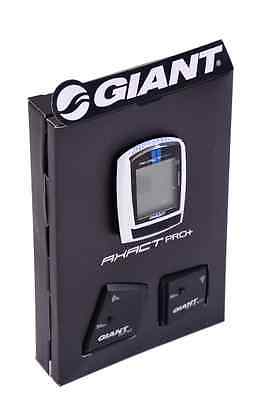 GIANT AXACT PRO 25 FUNCTION WIRELESS CADENCE LCD BIKE COMPUTER ODOMETER WHITE