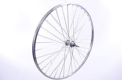 27x1 1-4” REAR MULTI-SPEED RACING BIKE WHEEL WITH ALLOY POLISHED "CHROME LOOK"