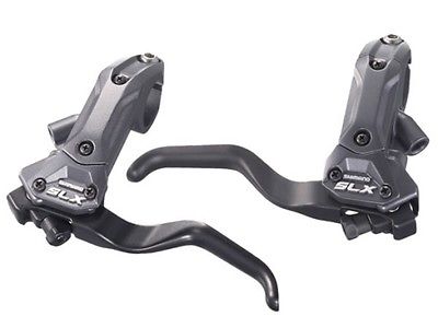 PAIR SHIMANO SLX BL-M665 DISC BRAKE LEVERS WITH HOSE & OIL NEW BLACK BLM665PA