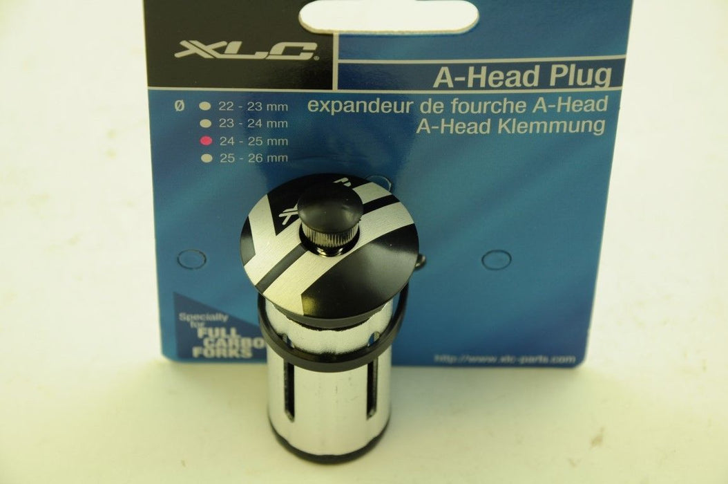 XLC A-HEAD HEADSET PLUG 24 - 25mm DESIGNED FOR CARBON FORKS, REUSABLE 30% OFF