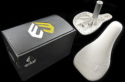 ECLAT COMPLEX SEAT LIGHTWEIGHT SADDLE PADDED WHITE+BUILT IN 25.4 SEATPOST MAY HAVE SLIGHT MARKS ON SADDLE