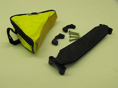 TRIANGLE TOOL BIKE FRAME BAG POUCH + SHOULDER STRAP CARRY YOUR BIKE YELLOW