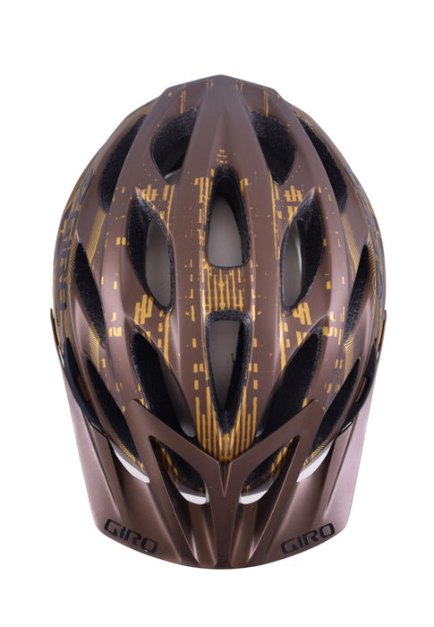 27 bike helmet MED SIZE 55-59cm GIRO "PHASE" MOUNTAIN BIKE HELMET 27 VENT BROWN & GOL