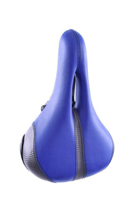 TOP QUALITY STYLISH JUNIOR CYCLE SEAT BLUE&GREY BIKE SPORTS SADDLE WITH BRACKET