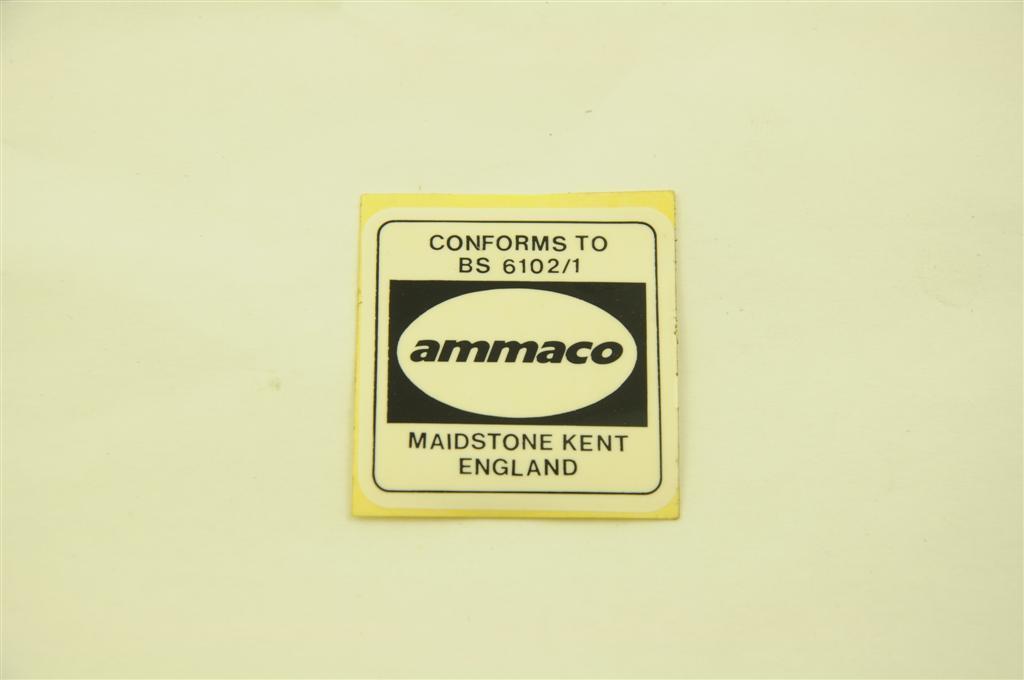 Ammaco Sticker GENIUNE 80's MADE AMMACO OLD SCHOOL BMX TRANSFER DECAL STICKER NEW OLD