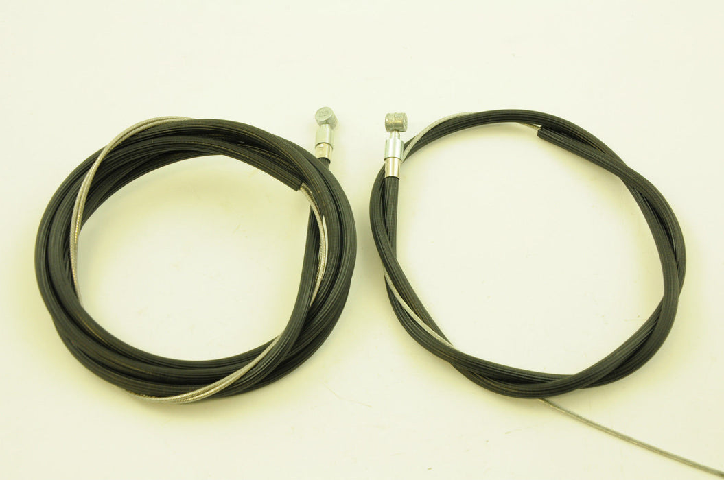 PAIR RALEIGH GRIFTER BRAKE CABLES PROPER RIBBED OUTER CASING BLACK NOS