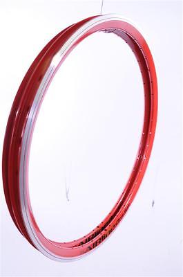 26"MTB AIRLINE PROFILE DOUBLE WALL ALLOY RED WHEEL RIMS (559 x 21c)