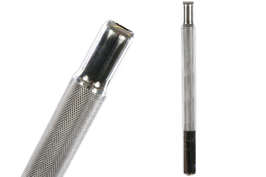 OLD SCHOOL BMX 12" KNURLED EXTRA GRIP 25.4mm SEAT POST CHROME 300mm HARD TO FIND