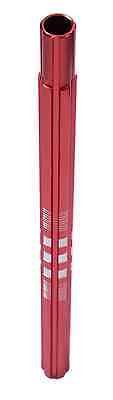 OLD SCHOOL BMX - MTB 25.4mm SPECIAL SEAT POST ALLOY FLUTED 16” SADDLE STEM RED