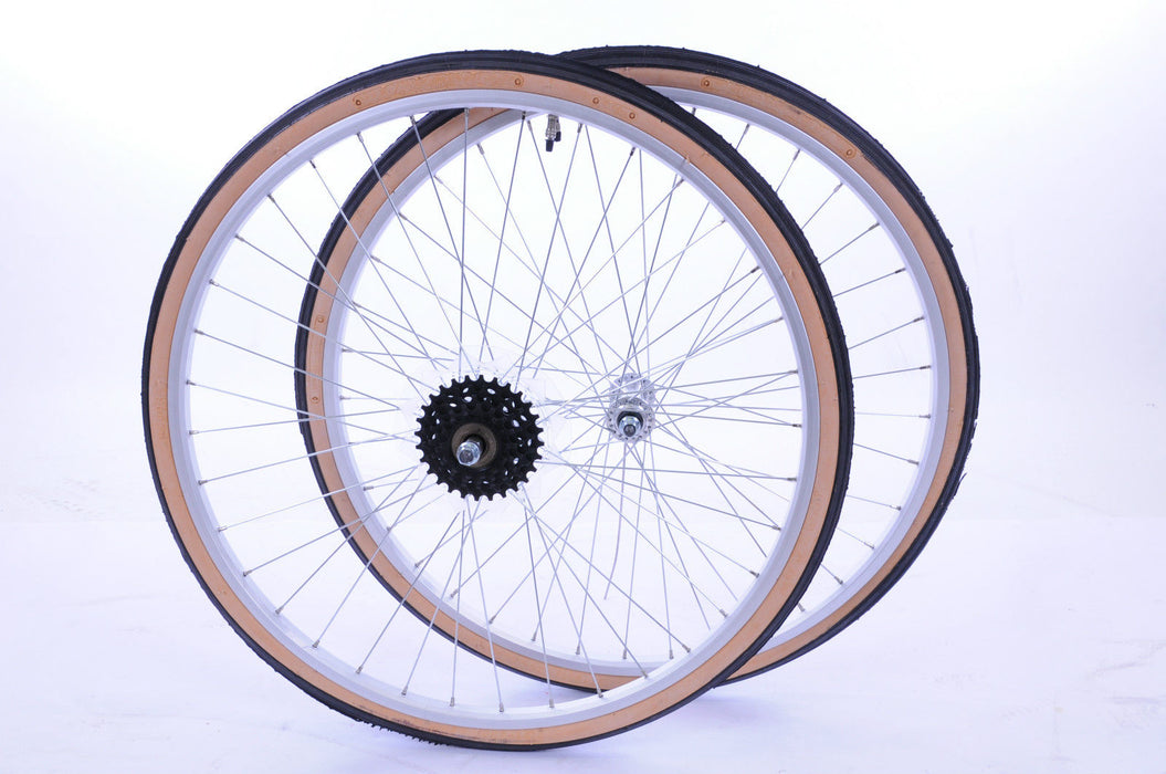 26 x 1 3 8 bicycle wheel 26x1 3/8 MULTI SPEED WHEEL SET WITH TYRES,TUBES & FREEWHEEL SUIT 26x1 1/4 BIKES