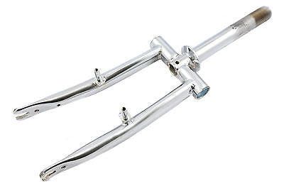RALEIGH CHOPPER MK3-MK4 FRONT FORKS POLISHED SILVER COLOUR NEW CHROME
