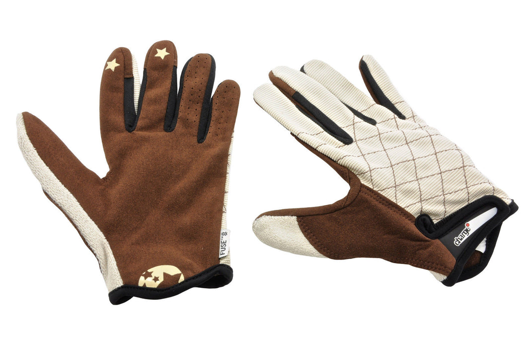 CHARGE OVEN GLOVES ,BMX,MOUNTAIN BIKE MTB CYCLING GLOVES BROWN SMALL 66% OFF