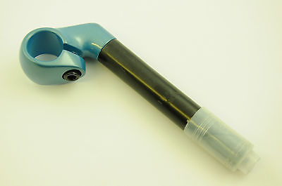 ADULT-CHILDS BIKE CLOSE UP HANDLEBAR STEM 22.2mm SHORT REACH SMART BLUE TOP