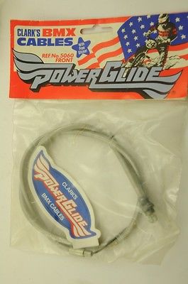 CLARKS POWER GLIDE 80s GREY FRONT BMX CABLE OLD SCHOOL BMX 80s MADE REF 5060