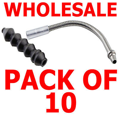 WHOLESALE PACK OF 10 V BRAKE FLEXIBLE PIPE + RUBBER BOOT SUITS FRONT OR REAR