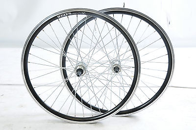 24" 507 Rim Wheels 5, 6 7 Speed Double Wall Quick Release Hubs 130mm O.L.D Black