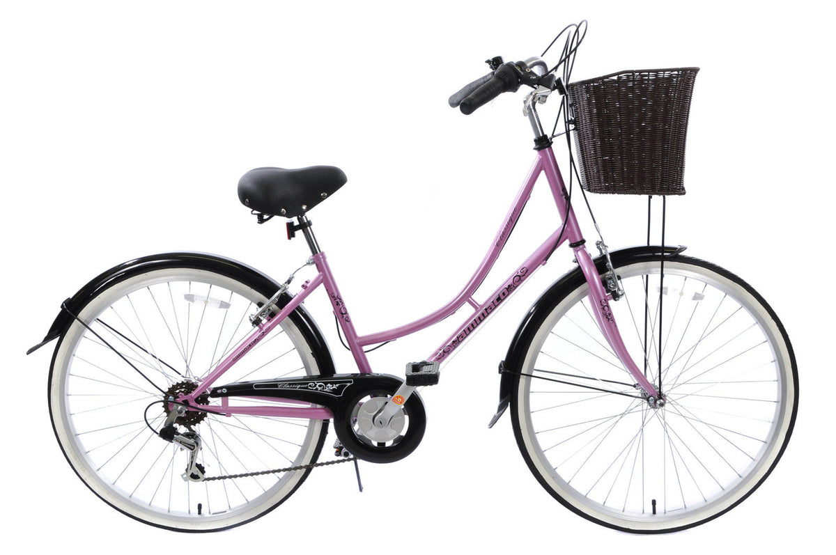 CLASSIQUE TRADITIONAL HERITAGE LADIES DUTCH LIFESTYLE BIKE+BASKET 19