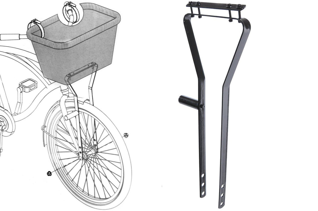 AMMACO CYCLE BIKE BICYCLE BASKET METAL FRAME SUPPORT FOR WIRE OR WICKER BASKETS