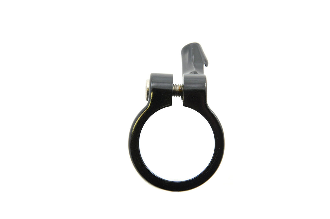 34.9mm ALLOY SEAT COLLAR CLAMP BLACK WITH BRAKE CABLE GUIDE BUILT IN RARE ITEM