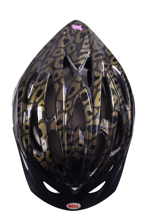 bell vela bike helmet white flowers BELL VELA GOLD LEOPARD WOMENS BIKE HELMET LADIES CYCLE 50-57cm IDEAL P