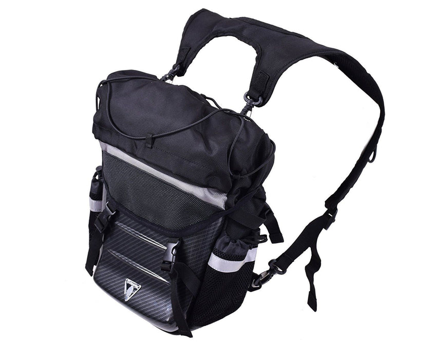 “GIANT” TOP QUALITY HARD SHELL REAR PANNIER COME RUCKSACK TO FIT ON BIKE CARRIER